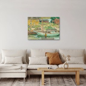 Kép - Childe Hassam, Oyster Sloop, Cos Cob, reprodukciók (70x50 cm)