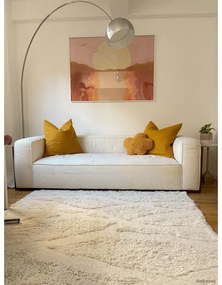 Fehér mosható kézi szövésű gyapjú szőnyeg 170x240 cm Enkang Ivory – Lorena Canals