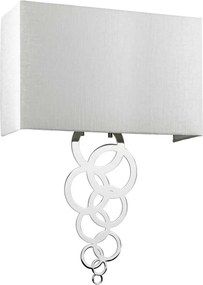 Elstead Lighting Rosa ROSA-LARGE-PC Fali lámpa 2x60W/E27