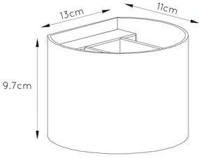 Lucide 09218/04/97 - LED fali lámpa XIO 1xG9/4W/230V barna