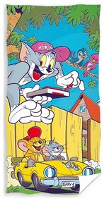 Strandtörölköző Tom & Jerry Szélesség: 70 cm | Hossz: 140 cm