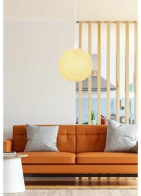 Csillár zsinóron JUTE 1xE27/60W/230V sárga