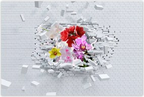 Poszterek 120x80 Virágos fal