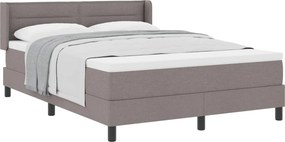 vidaXL Boxrugós ágy matracmal Tópszínű 190 x 140 cm Poliészter