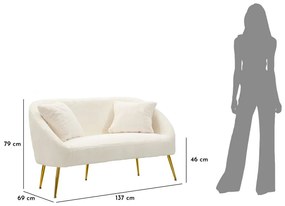Kanapé kanapé párnákkal 137x69x79cm
