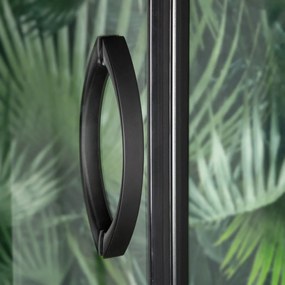 Splash Black 90 íves zuhanyabin zuhanytálcával