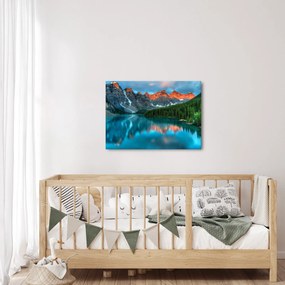 Egy türkizkék tó képe (70x50 cm)