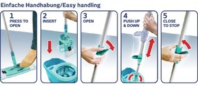 Felmosó vödörrel és padlótisztítóval Clean Twist M Ergo - LEIFHEIT