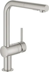 Grohe Minta mosogató csaptelep kihúzható zuhannyal supersteel 30274dc0 G30274DC0