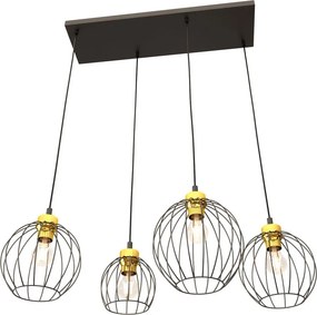 Emibig modern függeszték nando fekete arany emi1368/4
