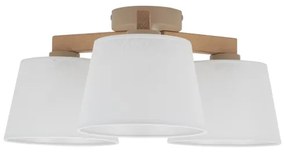 Brilagi - Felületre szerelhető csillár LATTE SABIA 3xE27/15W/230V fenyő/fehér