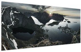 Kép - Norvég hegyek (120x50 cm)