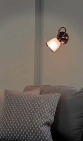 KAJA K-JSL-8090/1W AB SAMIRA Bronz Színű Fali Lámpa 1xE14 10W IP20