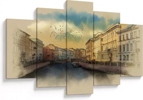 Kép - Moyka, folyó, St. Petersburg, Oroszország (150x105 cm)