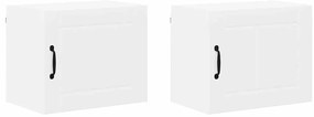 Fali konyhaszekrény 2 pcs Fehér 50 x 31 x 40 cm Faanyag