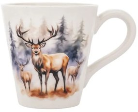 Szarvasok erdőben porcelán bögre 480 ml