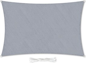 Blumfeldt Derékszögű napellenző, 2x4 m, rögzítő gyűrűkkel, poliészter, légáteresztő