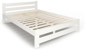 HEUREKA tömörfa ágy + ágyrács AJÁNDÉK, 140x200, fehér