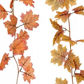 Műlevél girland juharlevél őszi dekorációs 175cm