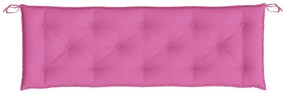 2 db rózsaszín szövet kerti padpárna 150 x 50 x 7 cm