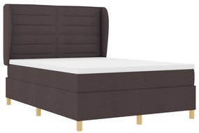 Box tavas ágy matrac sötétbarna 140x190 cm szövet