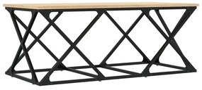 sonoma tölgy színű szerelt fa dohányzóasztal 100 x 49 x 40 cm