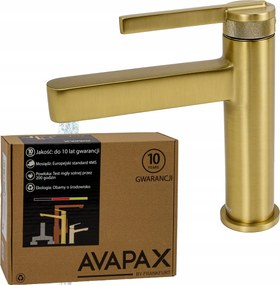 Álló mosdó csaptelep arany szálcsiszolt csaptelep Gold Avapax mosdóhoz