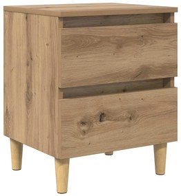 vidaXL Ágy szekrények 2 pcs Artisan tölgy 40 x 35 x 50 cm Faanyag