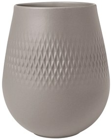 Carré våza kis Manufacture Collier taupe, h. 12,4 cm - Villeroy & Boch