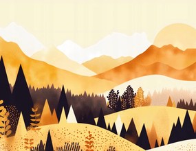 Poszter 65x50cm Arany Nyugat virágzásban