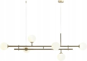 Nagy Modern Lámpa Sárgaréz, Tejgömbök