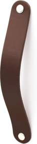 Bőr Bútorfogantyú 160 mm Csokoládébarna konyhabútor tartó
