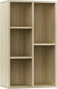 vidaXL sonoma tölgy-színű szerelt fa könyv-/tálalószekrény 50x25x80 cm