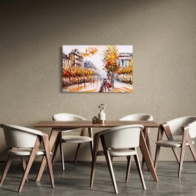Kép - Utca Párizsban (90x60 cm)