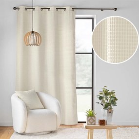 Bézs bársony függöny 140x260 cm Swing – douceur d'intérieur
