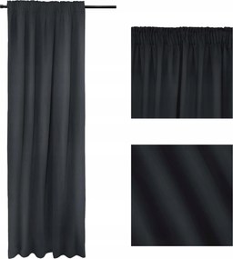 Kész függöny Sötétítő Függöny Blackout 140x250 Sötétszürke Arctic