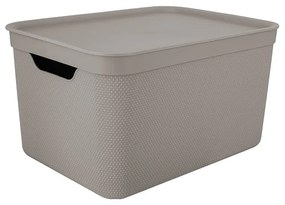 Műanyag tárolódoboz fedéllel Deco - Rotho