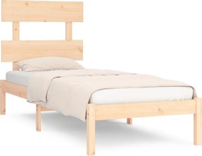 vidaXL tömör fa ágykeret 90 x 200 cm