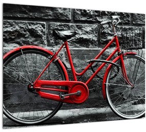 Kép - Történelmi kerékpár (üvegen) (70x50 cm)