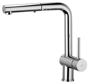 Paffoni - Mosogató csaptelep kihúzható zuhanyfejjel LIGHT 29,2 cm fényes króm