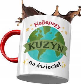 Piros Bögre Unokatestvérnek Születésnapra Ajándék Nyomtatott Fotóval