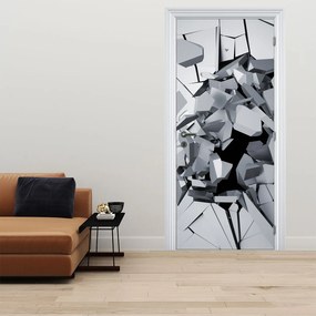 Fotótapéta ajtóra - Absztrakció 3D (95x205cm)