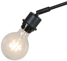 Modern fekete függőlámpa árnyékoló nélkül - Blitz