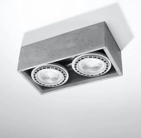 Sollux SL.0884 - Mennyezeti lámpa QUATRO 2xGU10/40W/230V beton