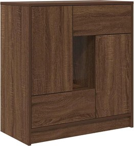vidaXL barna tölgy komód fiókokkal és ajtókkal 70,5x34x74,5 cm