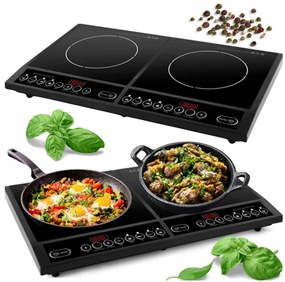 Kraft&Dele Dupla Indukciós főzőlap, 2 x 2000 W