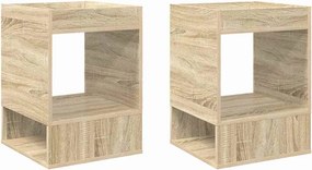 vidaXL Végasztal 2 pcs Sonoma tölgy 40 x 40 x 56 cm Faanyag
