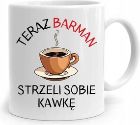 Ajándék Bögre Csaposnak Most Kávét Lőnek Maguknak, fényképes nyomtatással