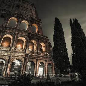 Poszter 20x20cm Híres Colosseum Rómában 5, Assaf Frank