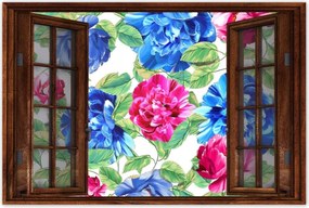 Poszterek 60x40 Színes virágok Virágok